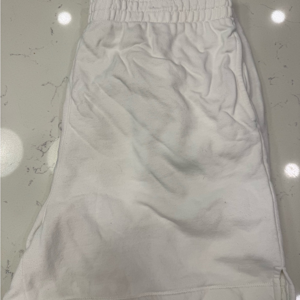 Reformation Brooks Classic Sweat Short - Vintage White